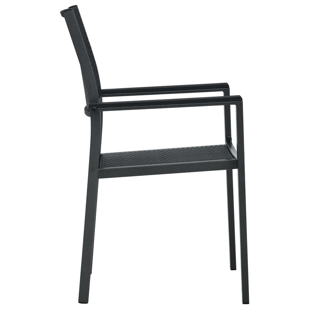 Garden Dining Set | Black | Powder-Coated Steel | Standard | Durable