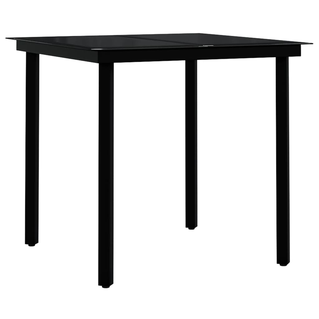 Garden Dining Set | Brown and black