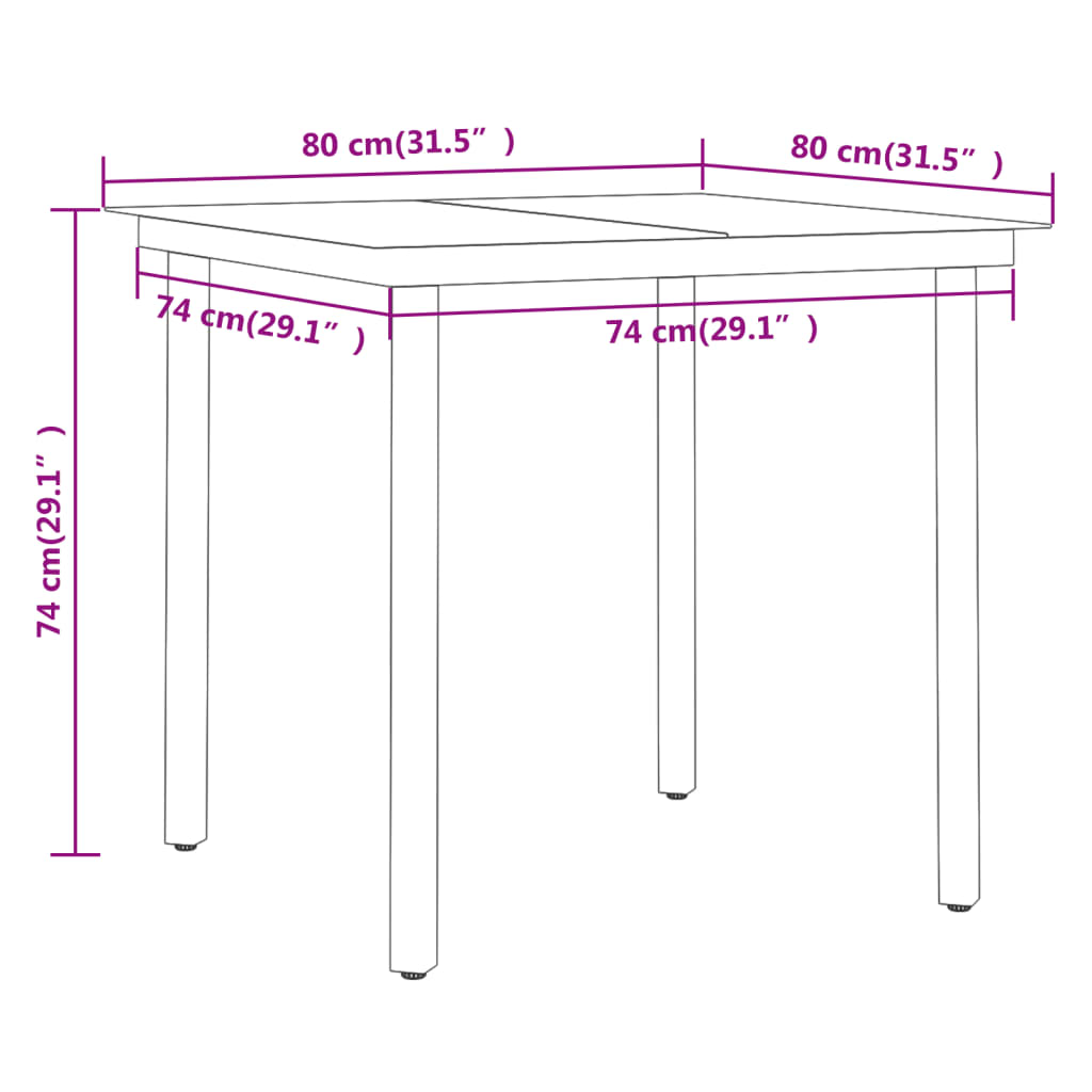 Garden Dining Set | Grey and Black