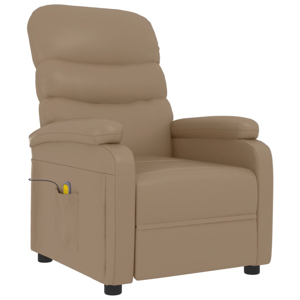 Massage Chair Cappuccino Faux Leather