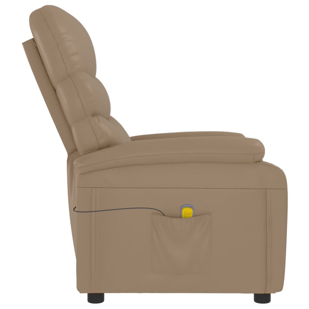 Massage Chair Cappuccino Faux Leather
