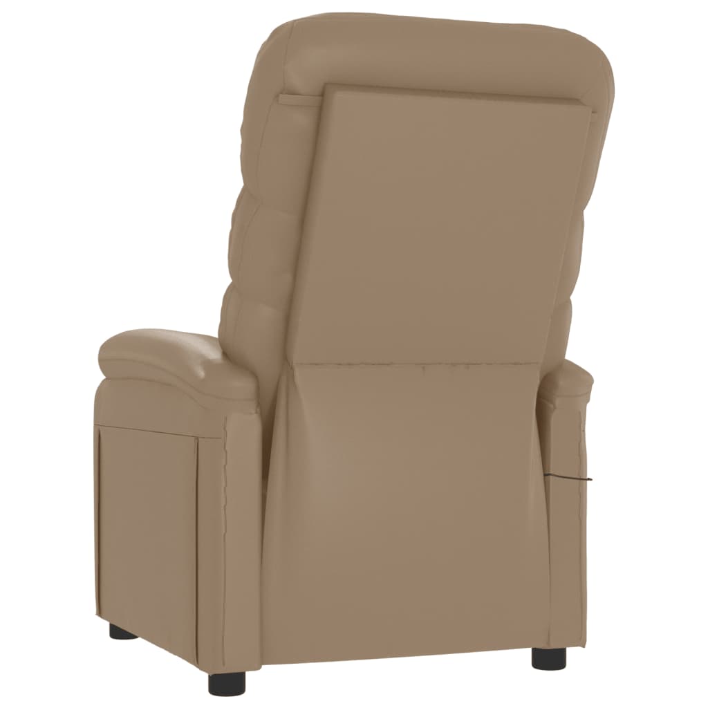 Massage Chair Cappuccino Faux Leather