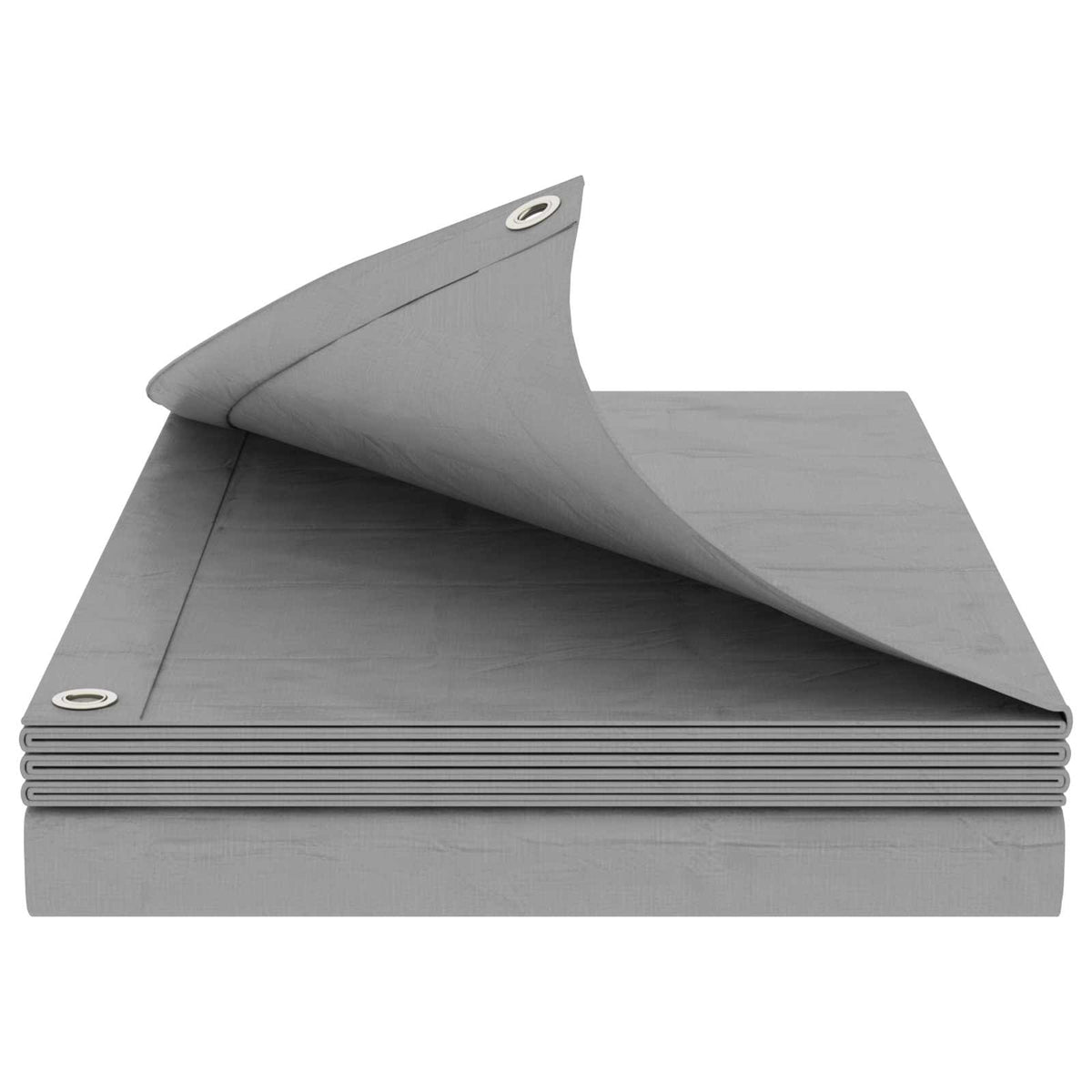 Tarpaulin 180 g/m² 6x6 m Grey HDPE