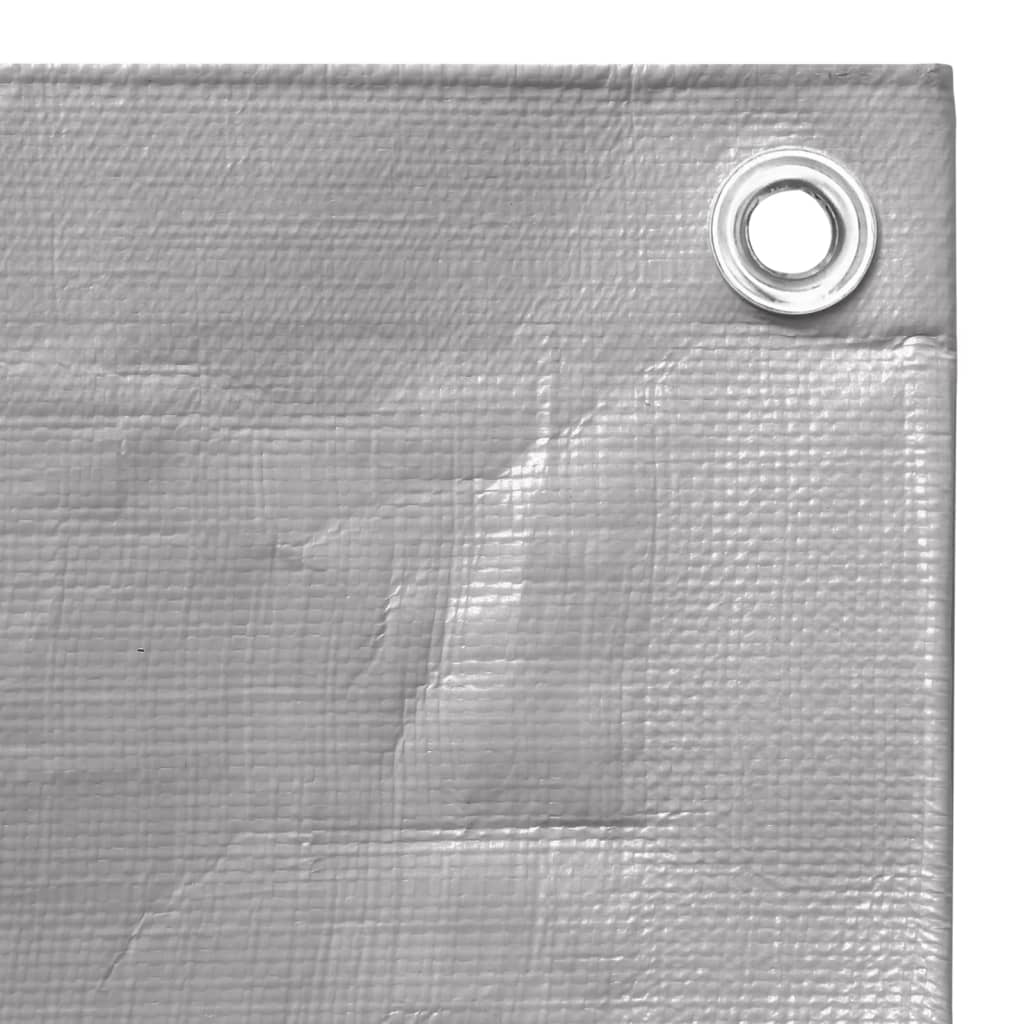 Tarpaulin 260 g/m² 6x10 m Grey HDPE