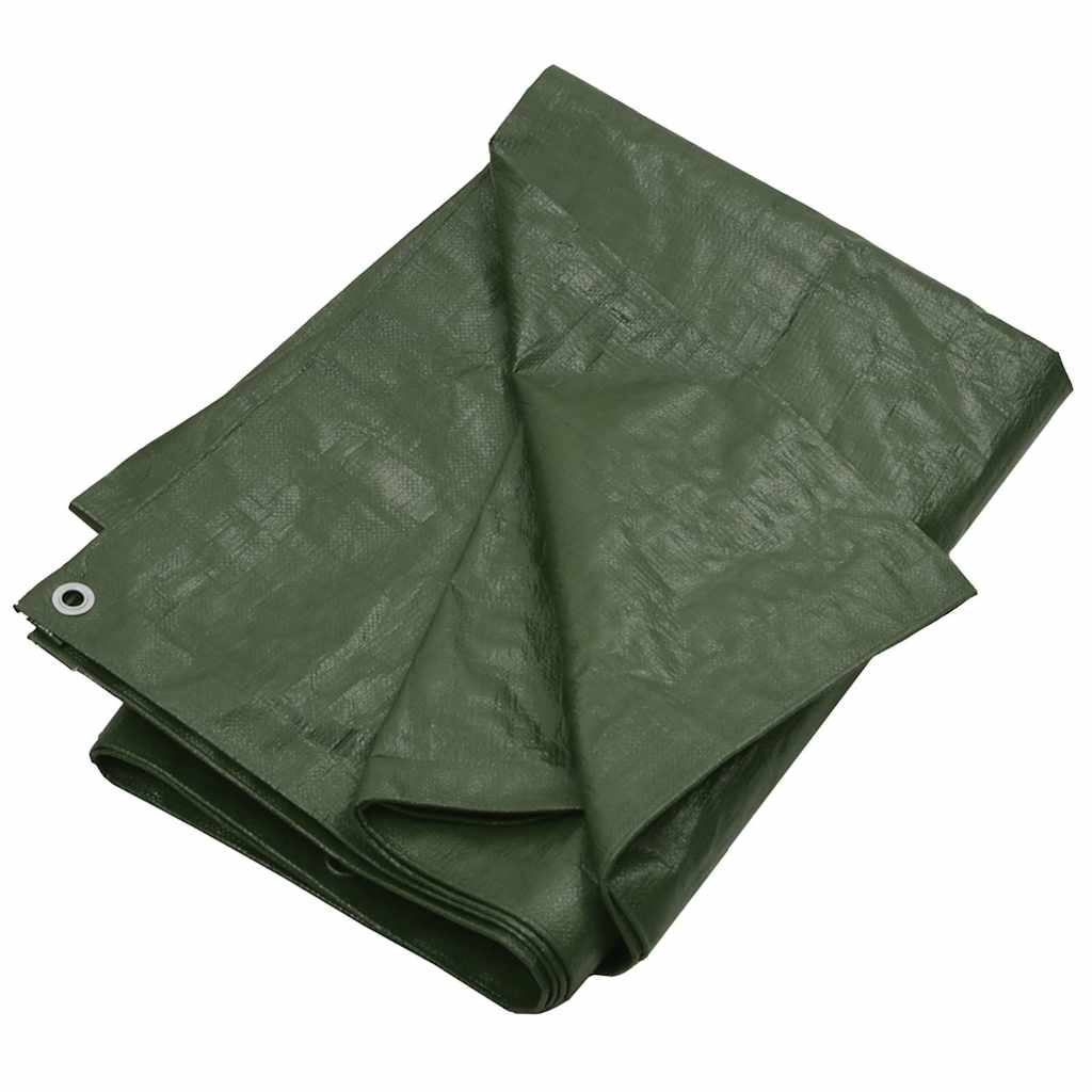 151534 vidaXL Tarpaulin 180 g/m² 4x4 m Green HDPE