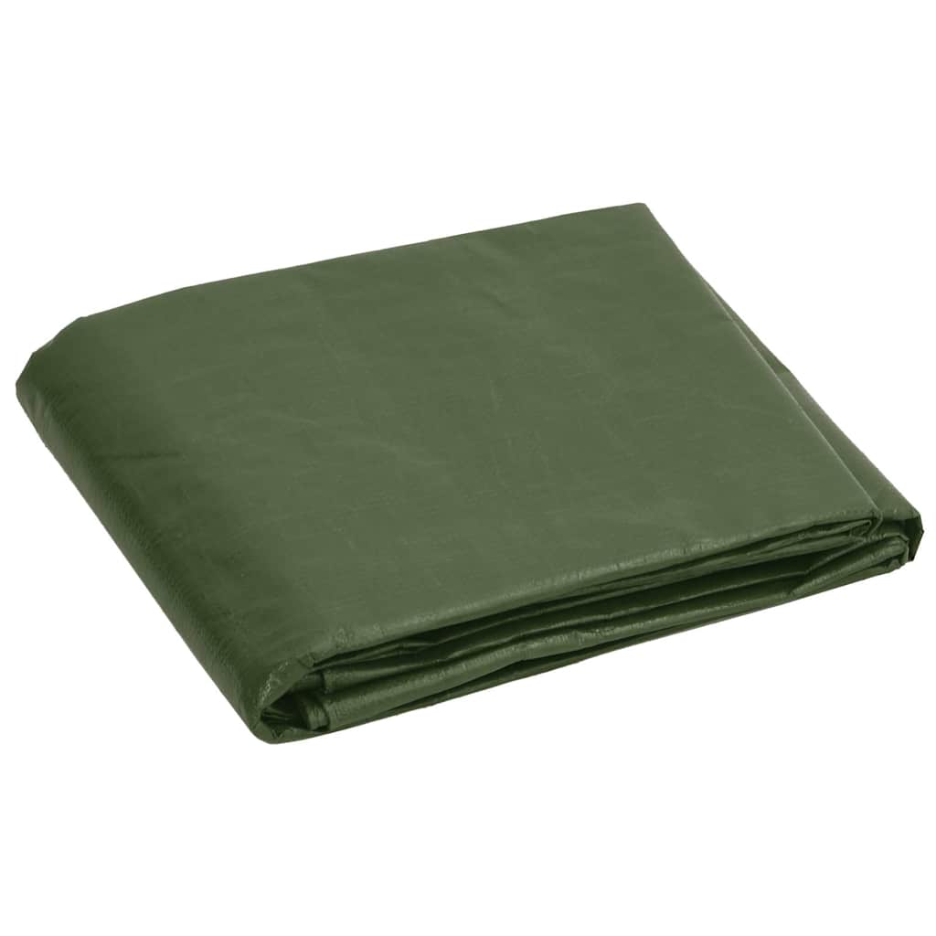 151534 vidaXL Tarpaulin 180 g/m² 4x4 m Green HDPE