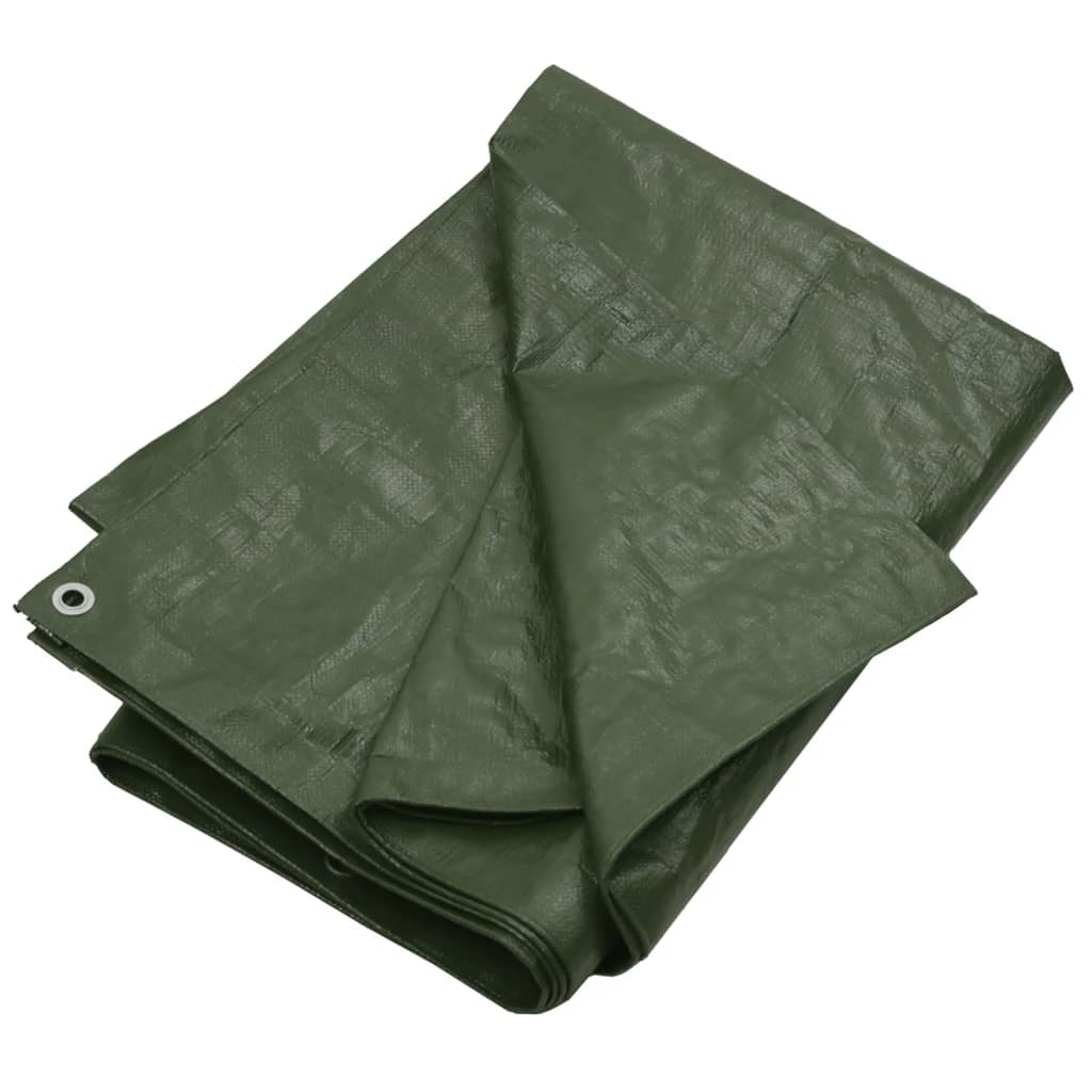 vidaXL Tarpaulin 180 g/m² 8x8 m Green HDPE