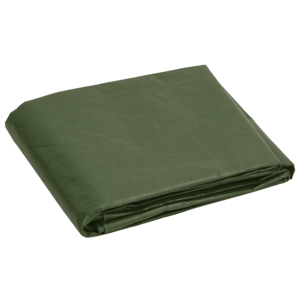 vidaXL Tarpaulin 180 g/m² 8x8 m Green HDPE