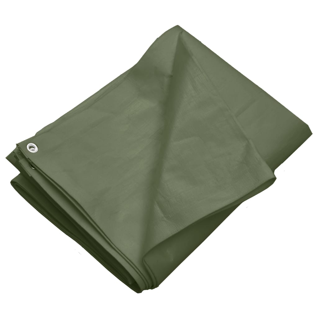 vidaXL Tarpaulin 260 g/m² 4x4 m Green HDPE