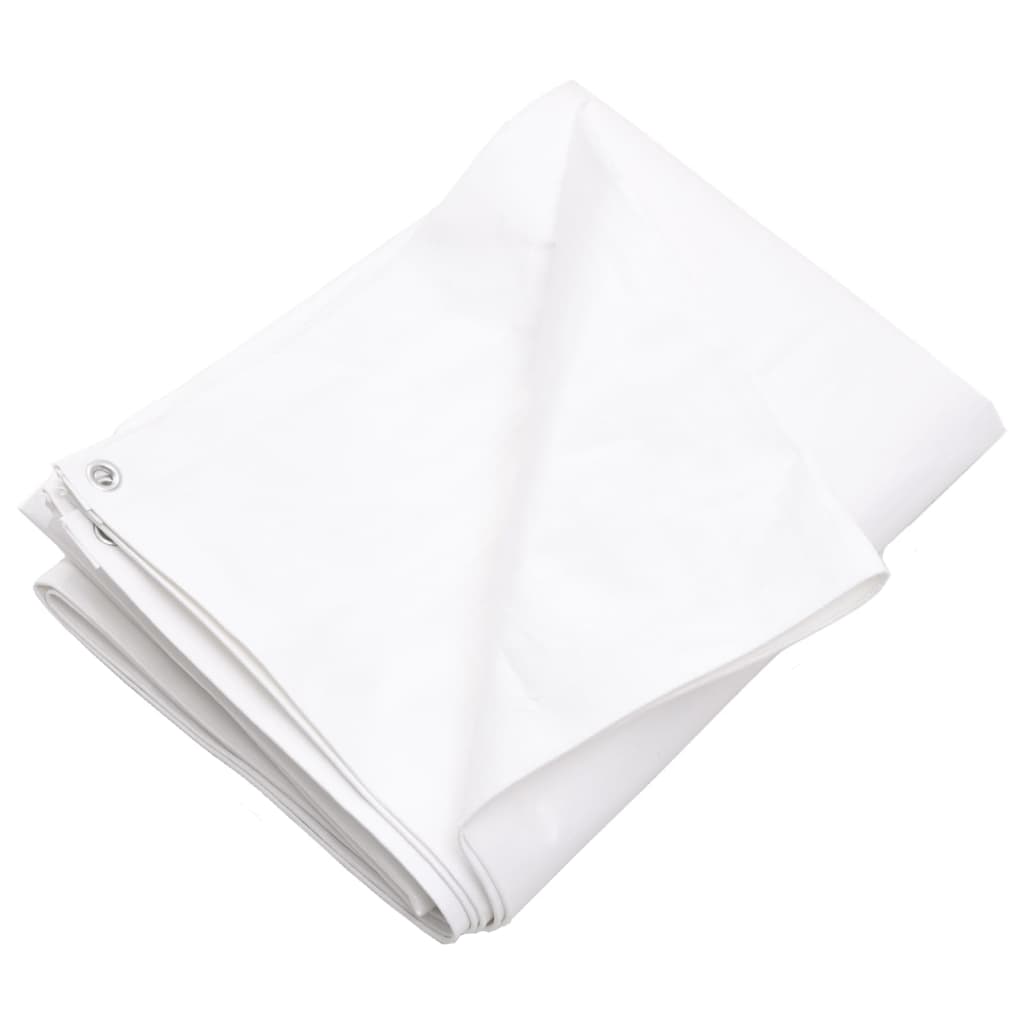 vidaXL Tarpaulin 260 g/m² 4x4 m White HDPE