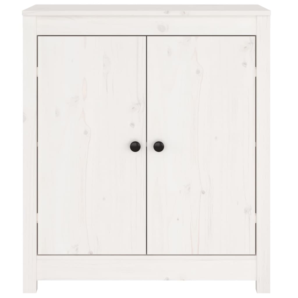 vidaXL Sideboard White 70x35x80 cm Solid Wood Pine