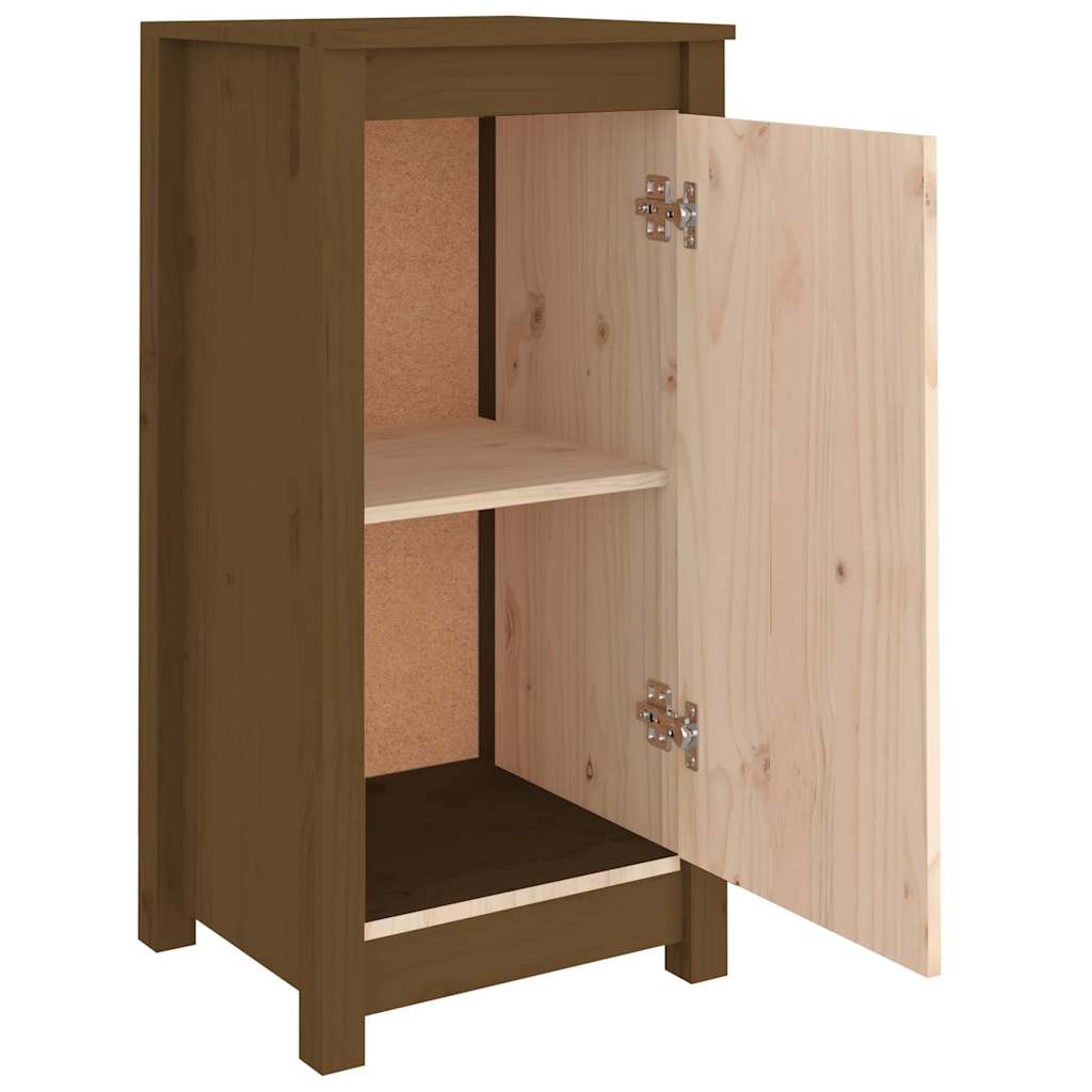 Sideboards 2 pcs Honey Brown 39x35x80 cm Solid Wood Pine