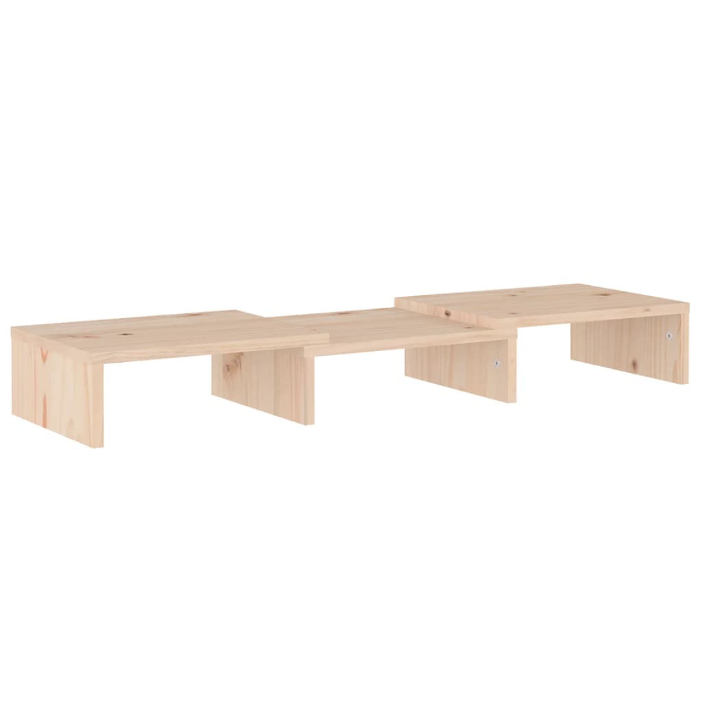 vidaXL Monitor Stand 60x24x10.5 cm Solid Wood Pine