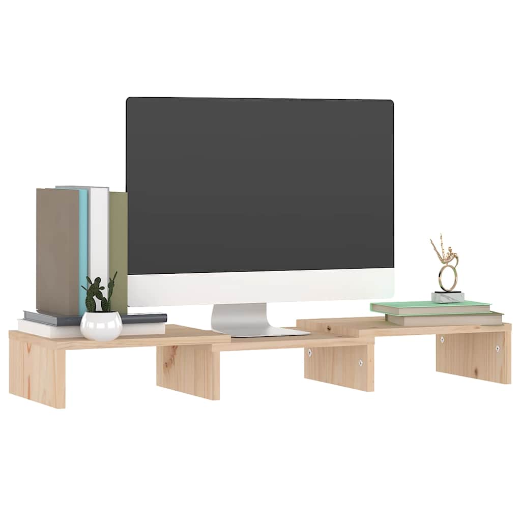 Monitor Stand 60x24x10,5 cm Solid Wood Pine
