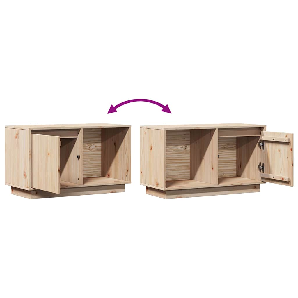 814334 vidaXL TV Cabinet 74x35x44 cm Solid Wood Pine