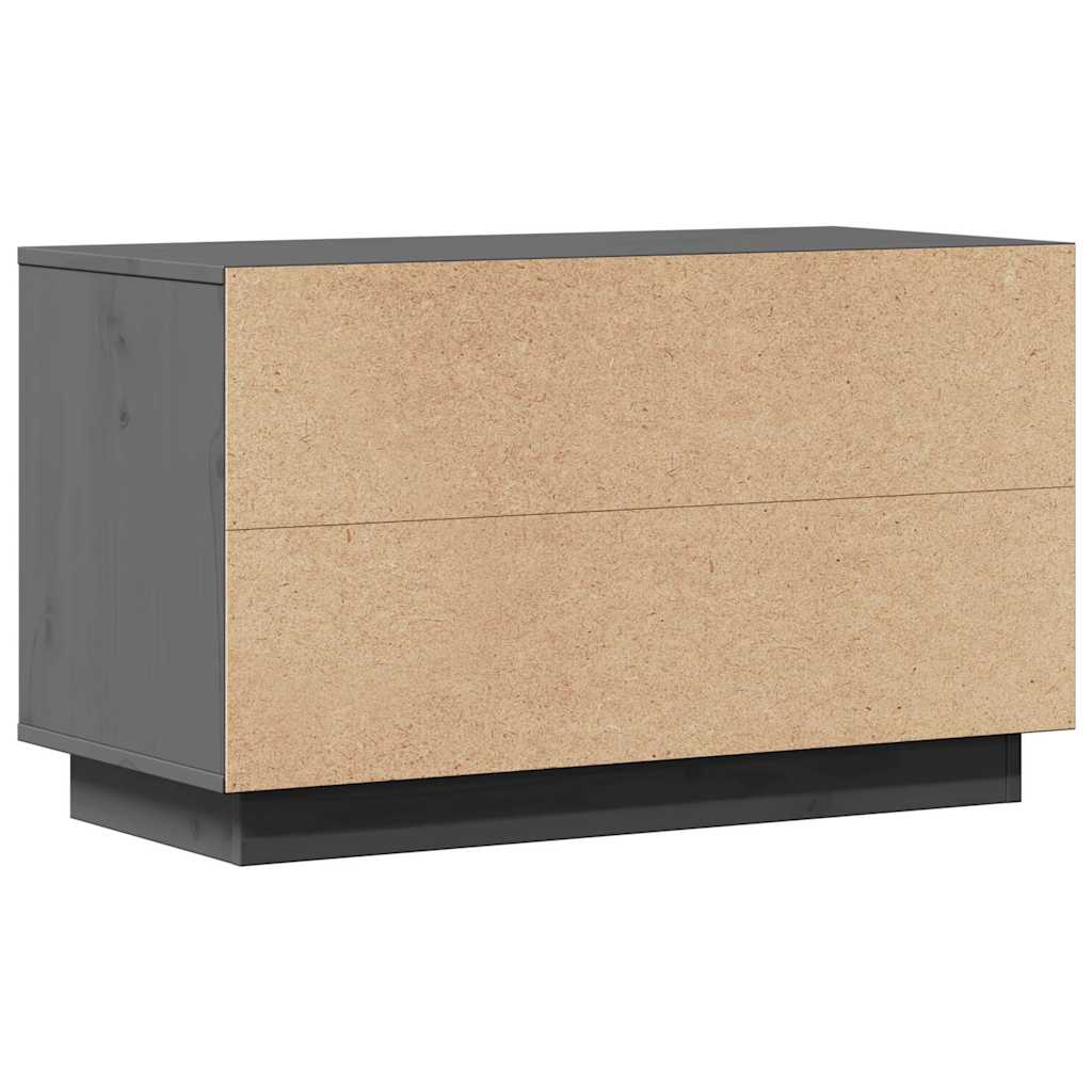 TV Cabinet Grey 74x35x44 cm Solid Wood Pine
