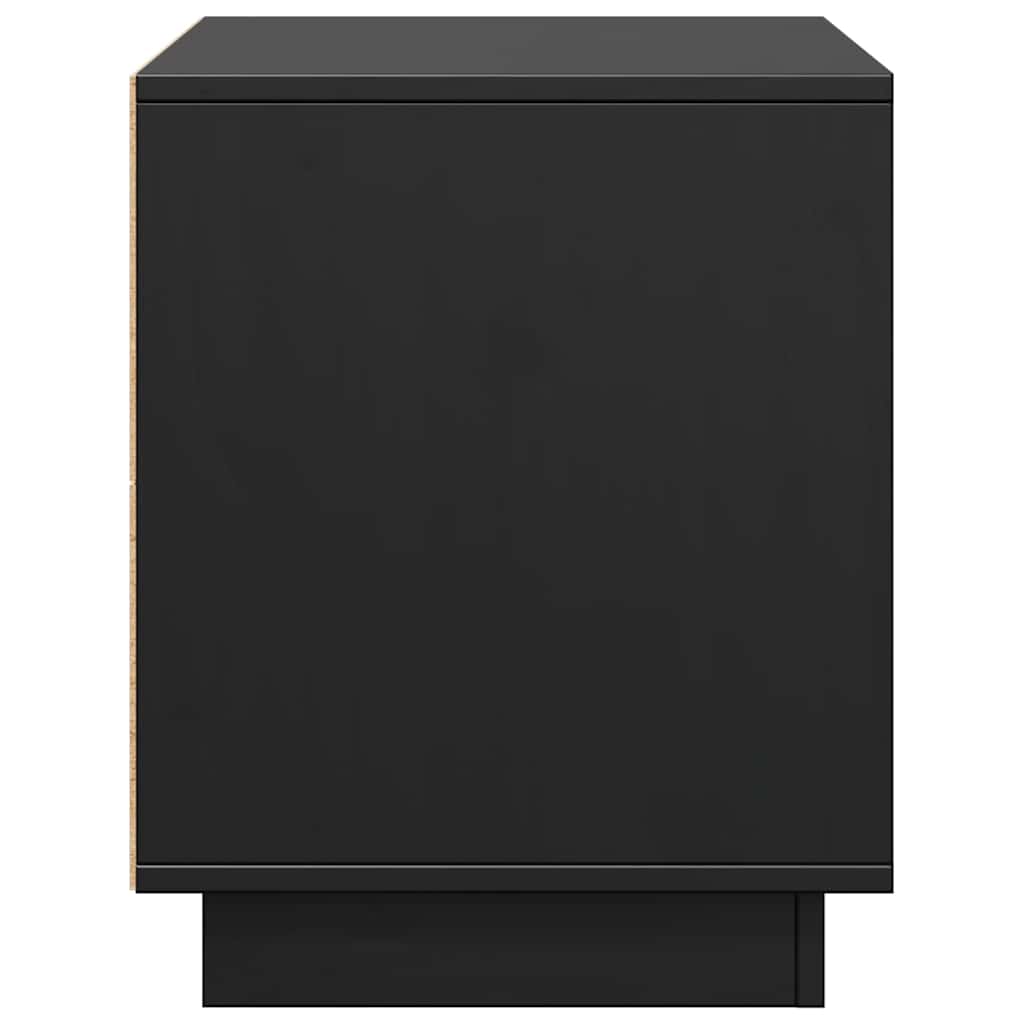TV Cabinet Black 74x35x44 cm Solid Wood Pine