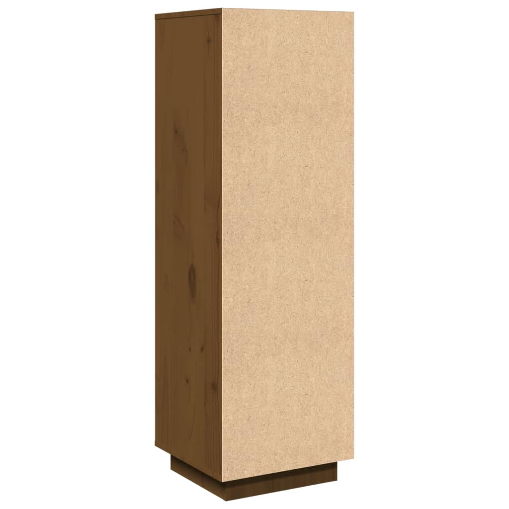 Highboard Honey Brown 38x35x117 cm Solid Wood Pine