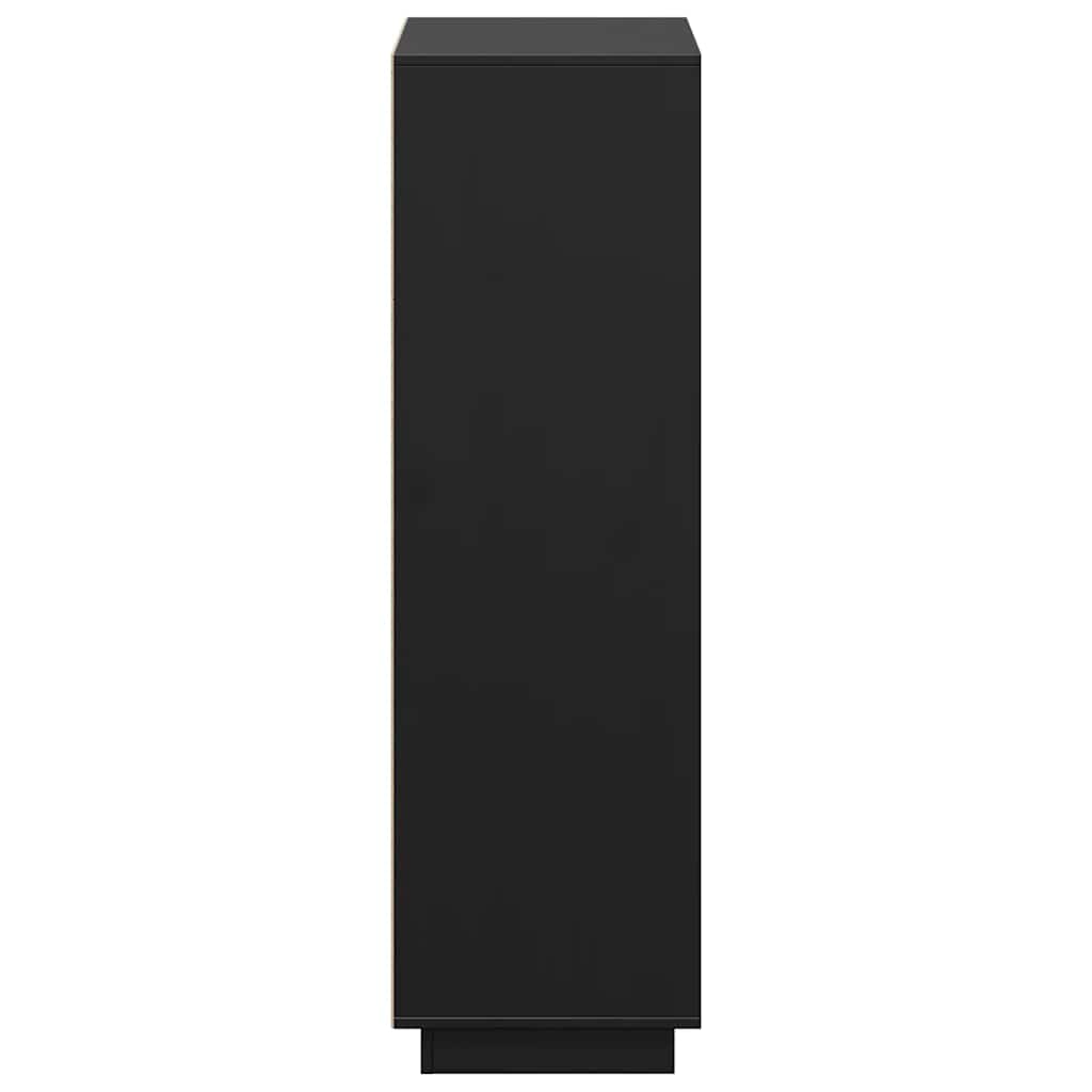 Highboard | Black | Solid pine wood | Medium | Reversible | Highboard