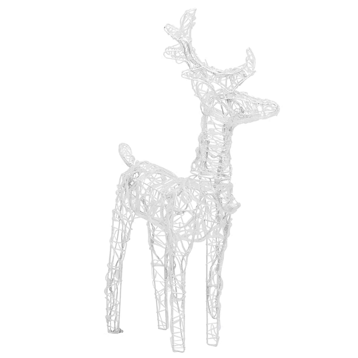 Christmas Reindeers 2 pcs Multicolour 80 LEDs Acrylic