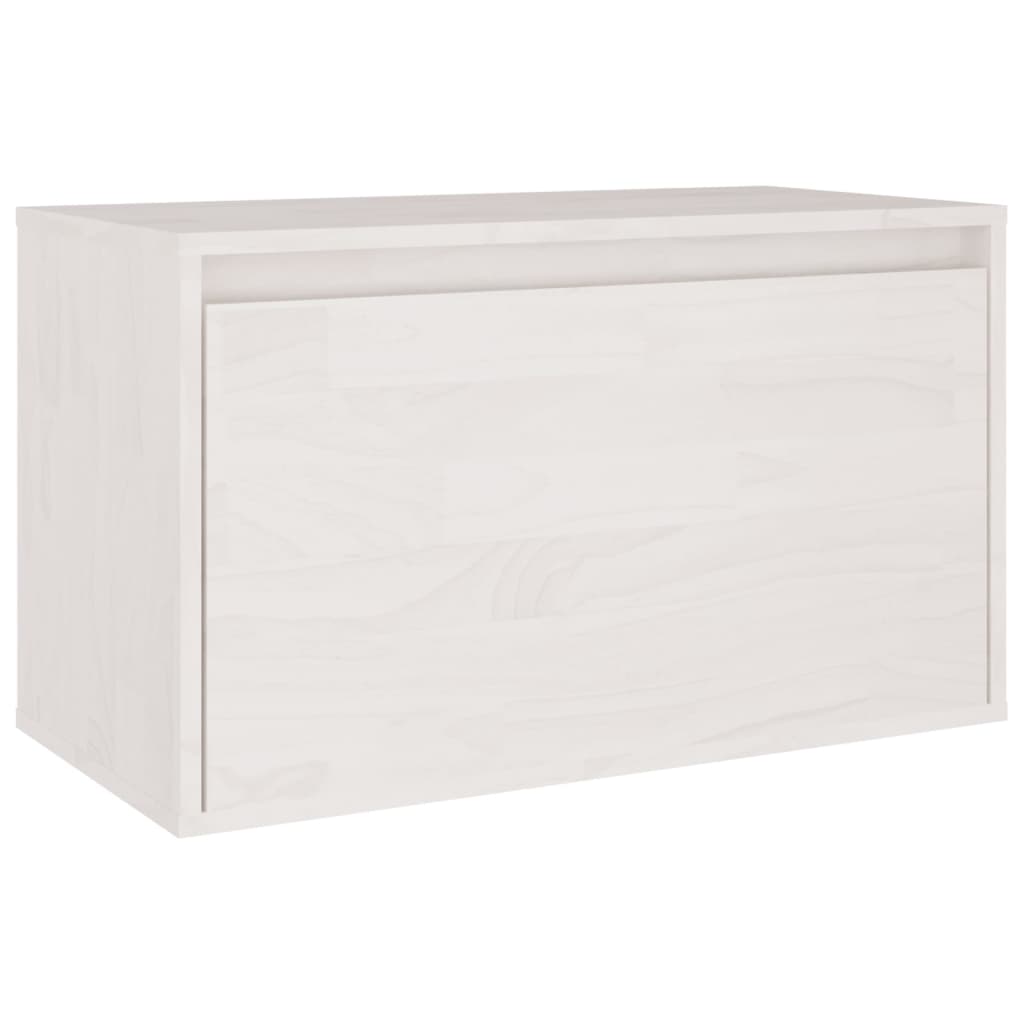 vidaXL TV Cabinets 3 pcs White Solid Wood Pine