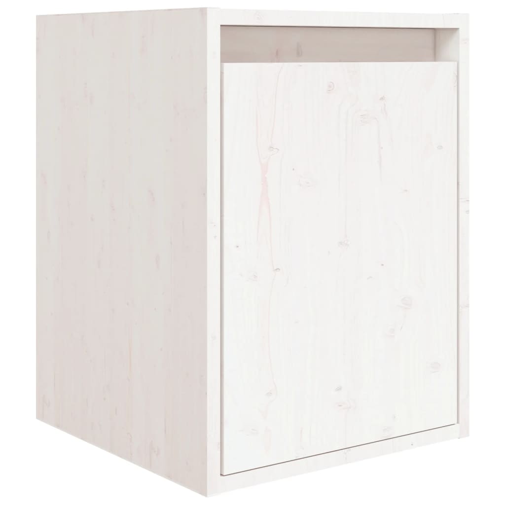 vidaXL TV Cabinets 3 pcs White Solid Wood Pine