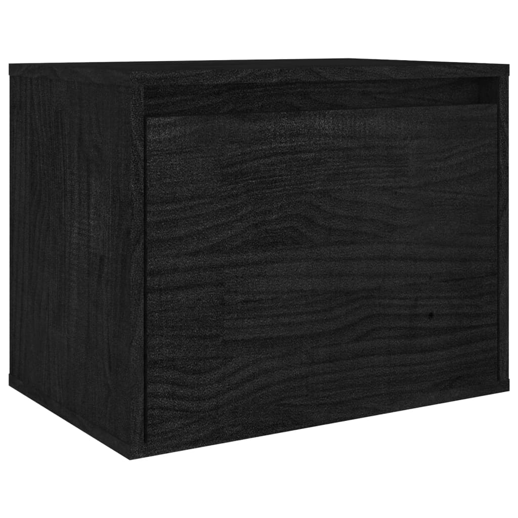 vidaXL TV Cabinets 5 pcs Black Solid Wood Pine