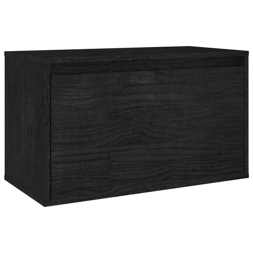 vidaXL TV Cabinets 5 pcs Black Solid Wood Pine