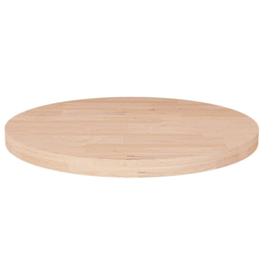 vidaXL Round Table Top Ø30x2,5 cm Untreated Solid Wood Oak