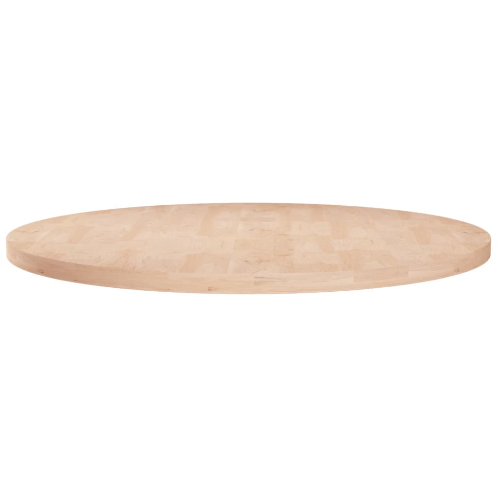 vidaXL Round Table Top Ø70x2,5 cm Untreated Solid Wood Oak