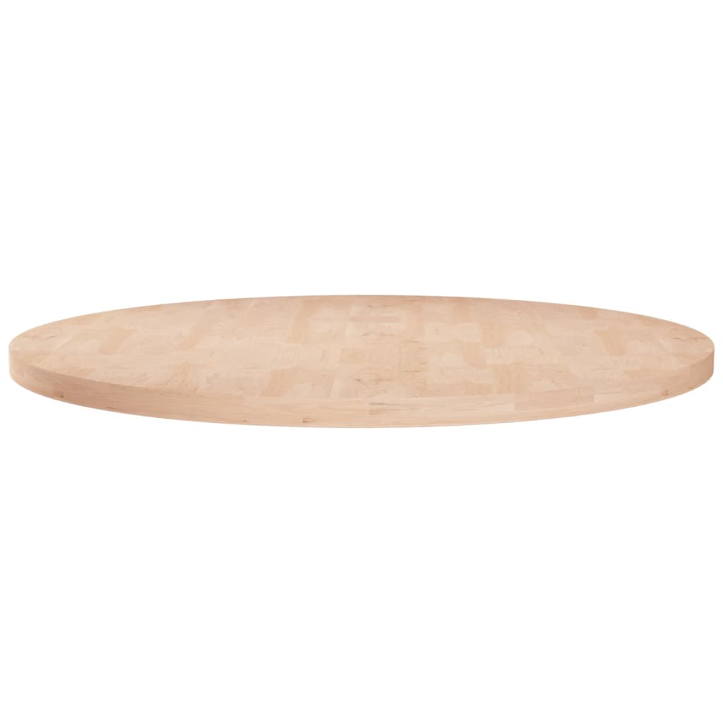 vidaXL Round Table Top Ø80x2,5 cm Untreated Solid Wood Oak