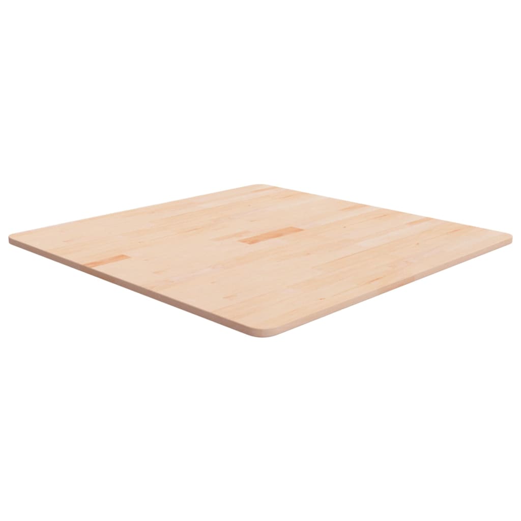 vidaXL Square Table Top 80x80x1.5 cm Untreated Solid Wood Oak