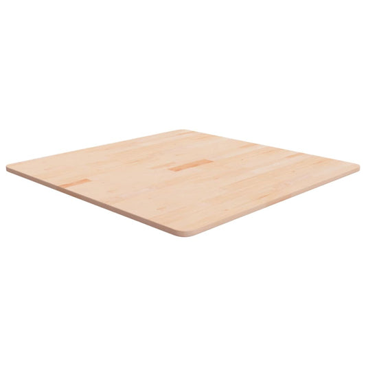 vidaXL Square Table Top 80x80x1.5 cm Untreated Solid Wood Oak