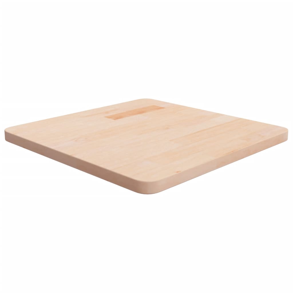 vidaXL Square Table Top 50x50x2.5 cm Untreated Solid Wood Oak