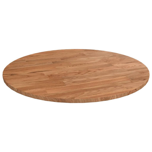 vidaXL Round Table Top Light Brown Ø40x1.5 cm Treated Solid Wood Oak