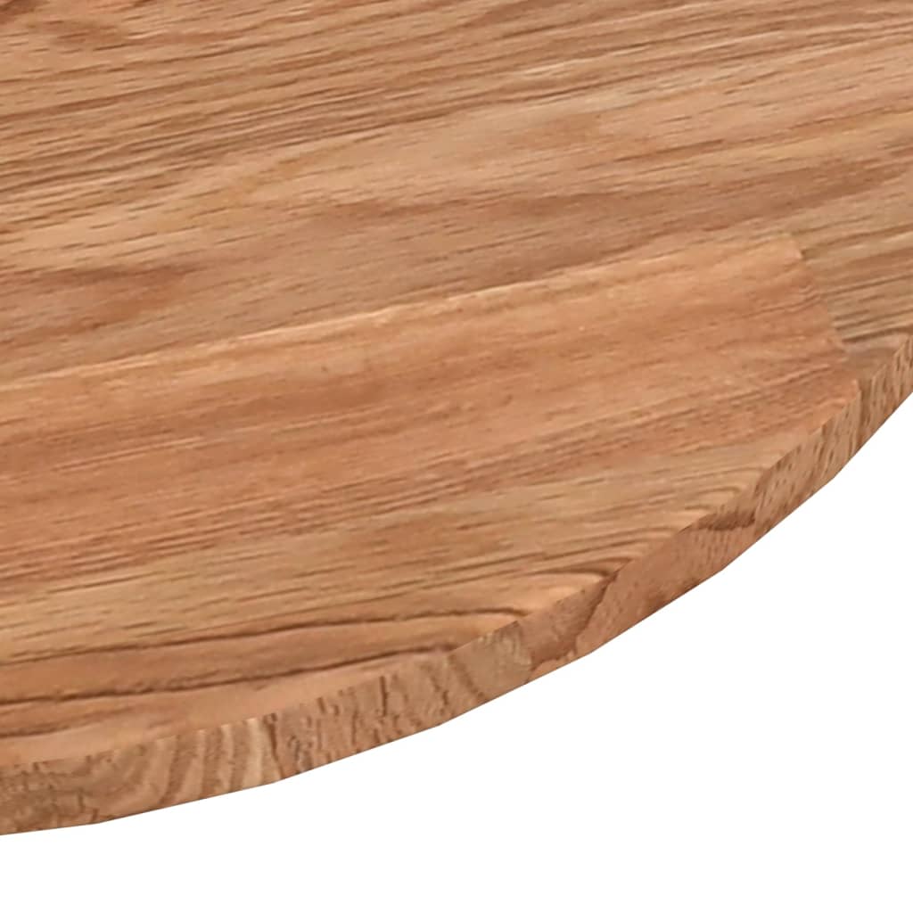 vidaXL Round Table Top Light Brown Ø40x1.5 cm Treated Solid Wood Oak