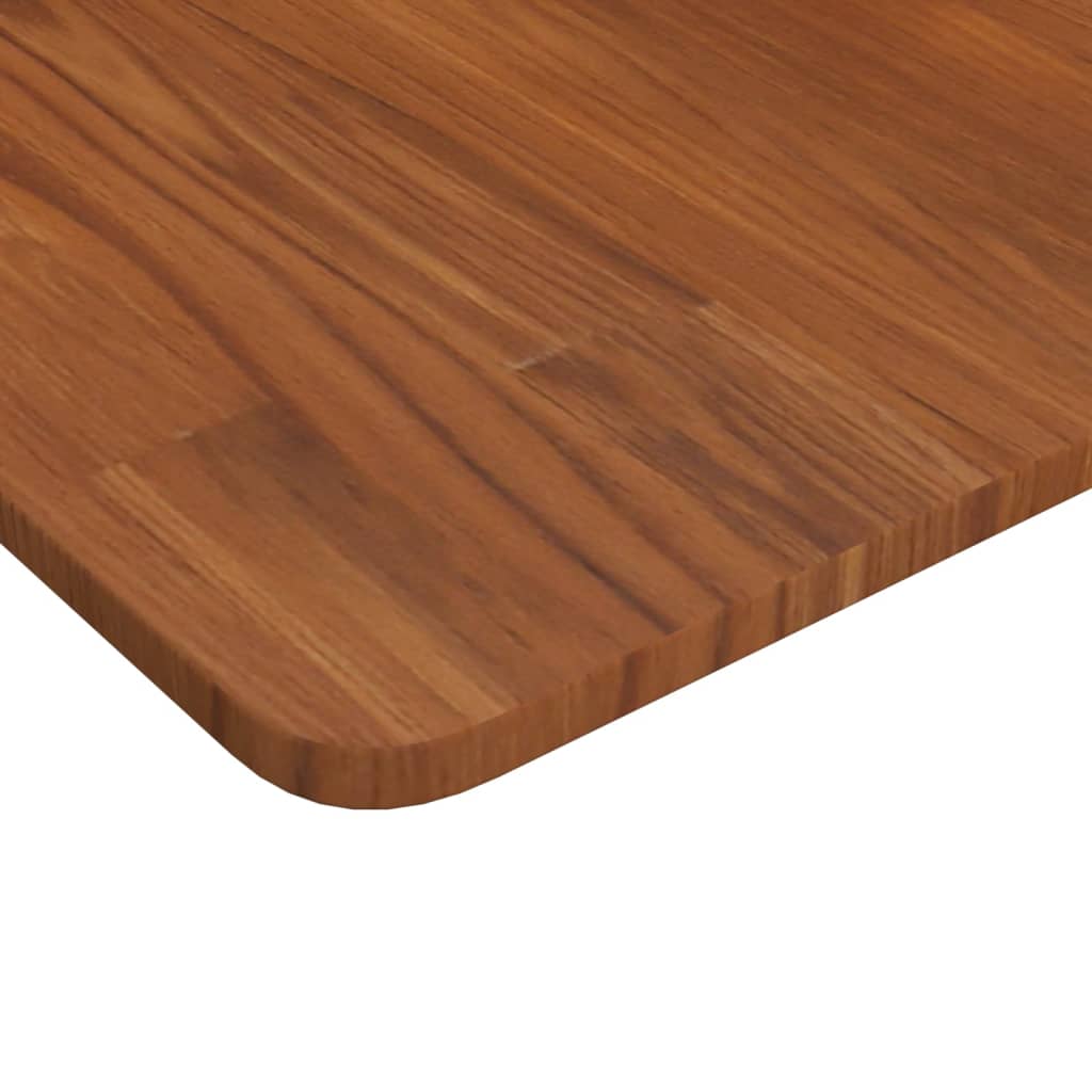 vidaXL Square Table Top Dark Brown 50x50x1.5cm Treated Solid Wood Oak