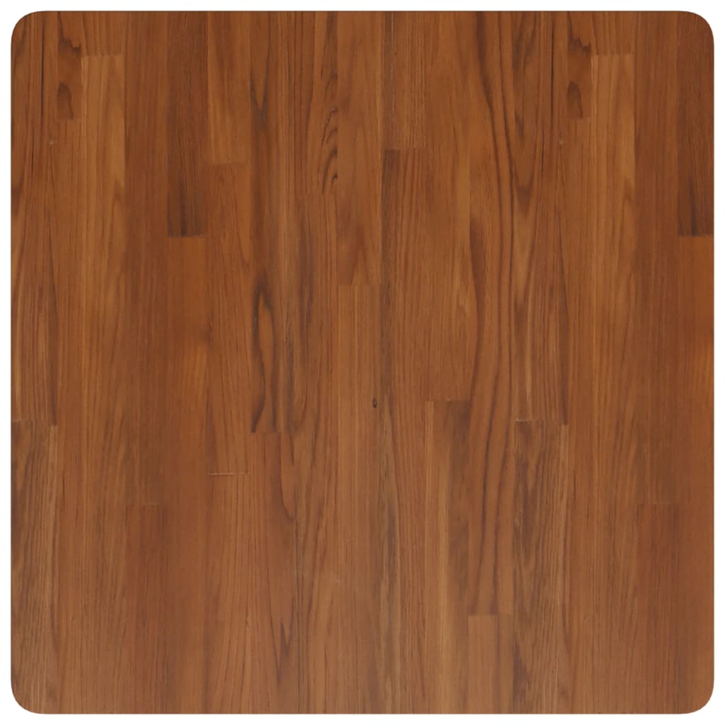 vidaXL Square Table Top Dark Brown 70x70x1.5cm Treated Solid Wood Oak