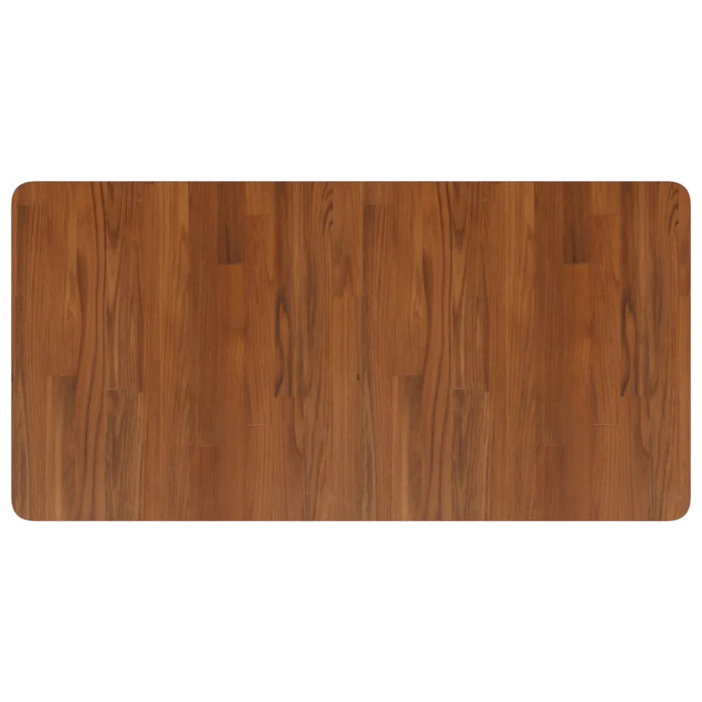 vidaXL Bathroom Countertop Dark Brown 100x50x1.5cm Treated Solid Wood