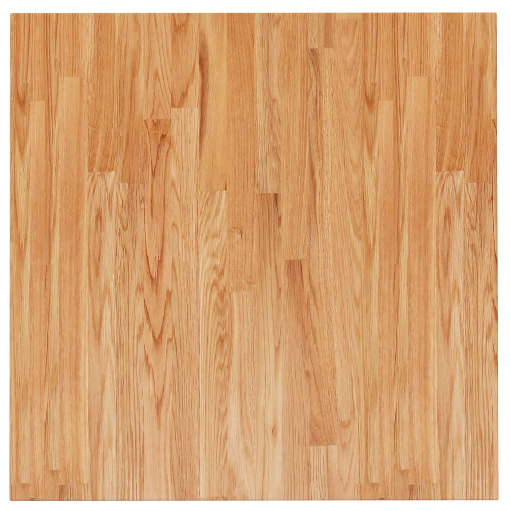 vidaXL Square Table Top Light Brown 70x70x2.5cm Treated Solid Wood Oak