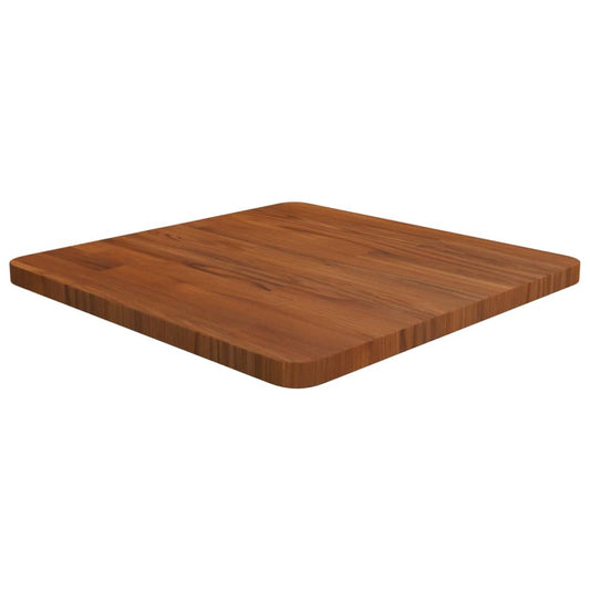 vidaXL Square Table Top Dark Brown 50x50x2.5cm Treated Solid Wood Oak