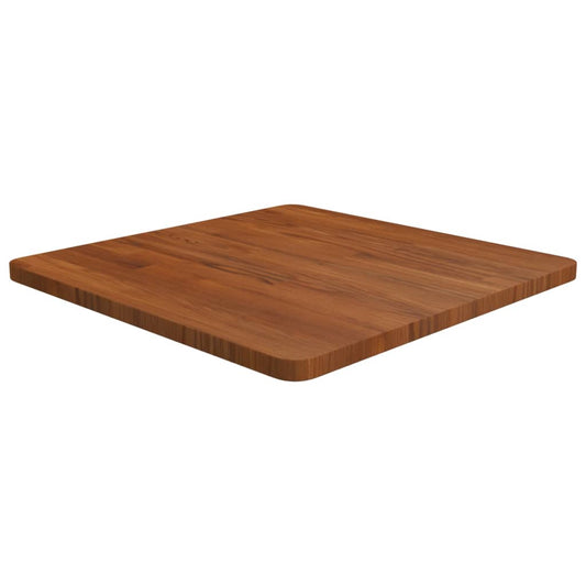 vidaXL Square Table Top Dark Brown 60x60x2.5cm Treated Solid Wood Oak