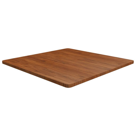 vidaXL Square Table Top Dark Brown 90x90x2.5cm Treated Solid Wood Oak