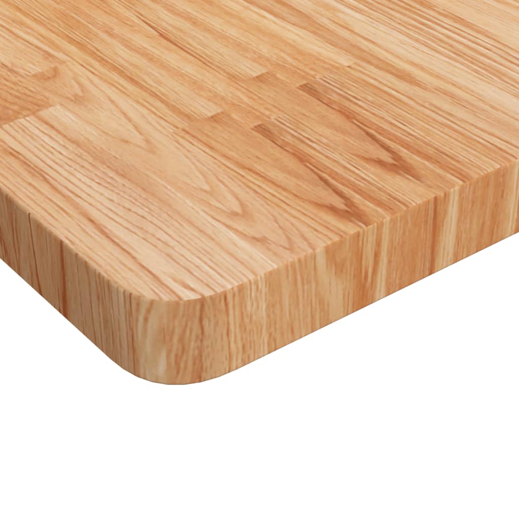 vidaXL Square Table Top Light Brown 50x50x4cm Treated Solid Wood Oak