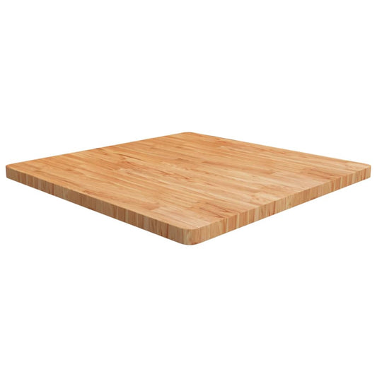 vidaXL Square Table Top Light Brown 90x90x4cm Treated Solid Wood Oak