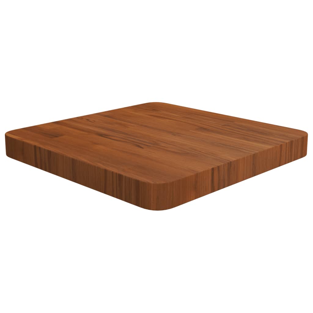 vidaXL Square Table Top Dark Brown 40x40x4cm Treated Solid Wood Oak