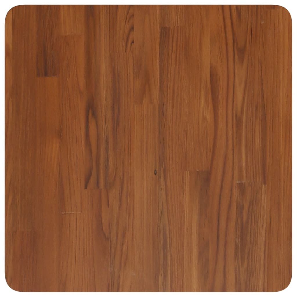 vidaXL Square Table Top Dark Brown 50x50x4cm Treated Solid Wood Oak