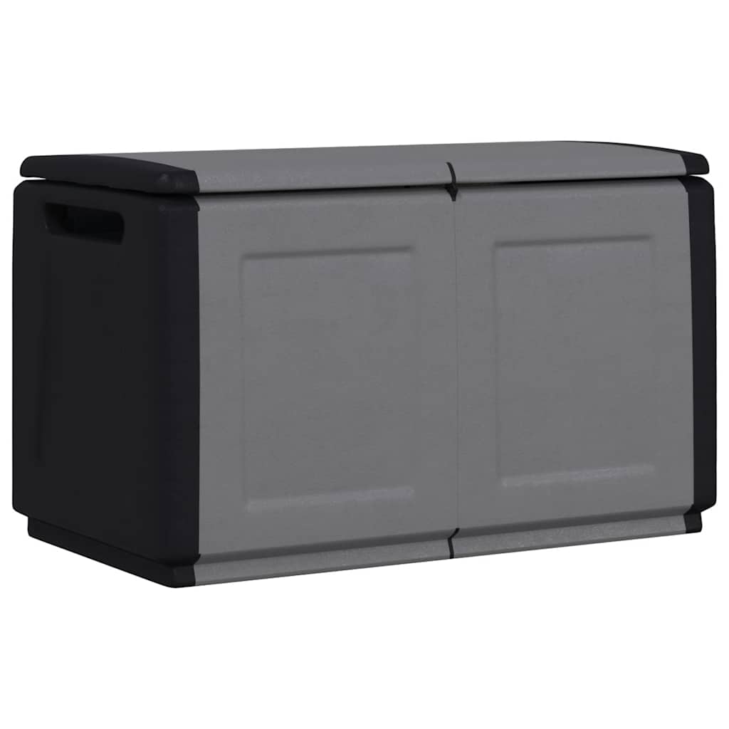 Garden Storage Box 96x53x57 cm 230 L Dark Grey and Black