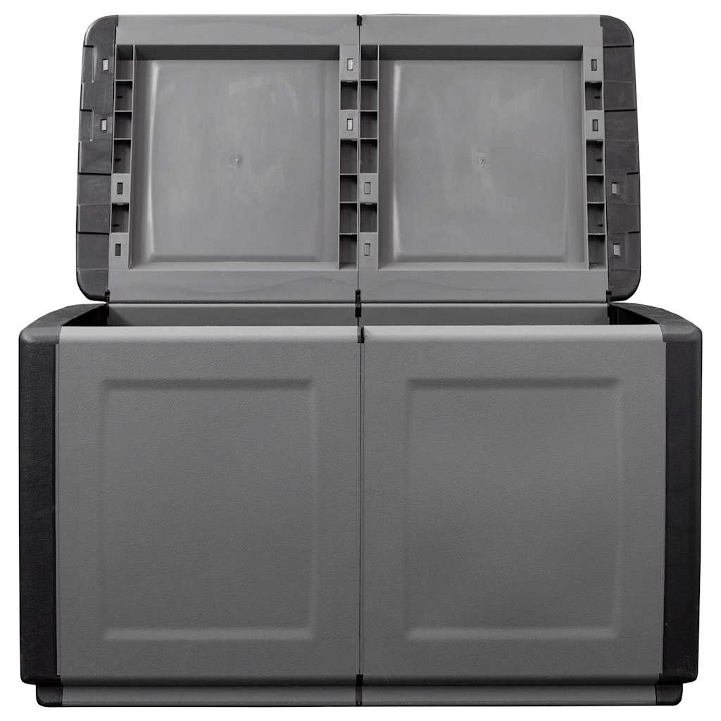 Garden Storage Box 96x53x57 cm 230 L Dark Grey and Black