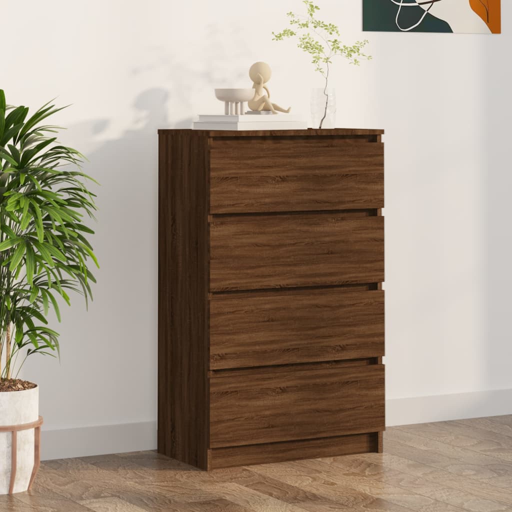 vidaXL Sideboard Brown Oak 60x35x98.5 cm Engineered Wood